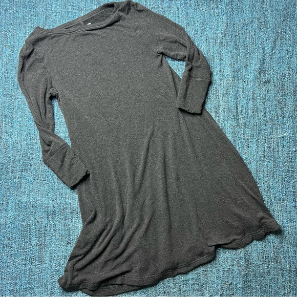 Lou & Grey Signature Soft Swing Dress in Dark Charcoal Grey - Picture 2 of 6